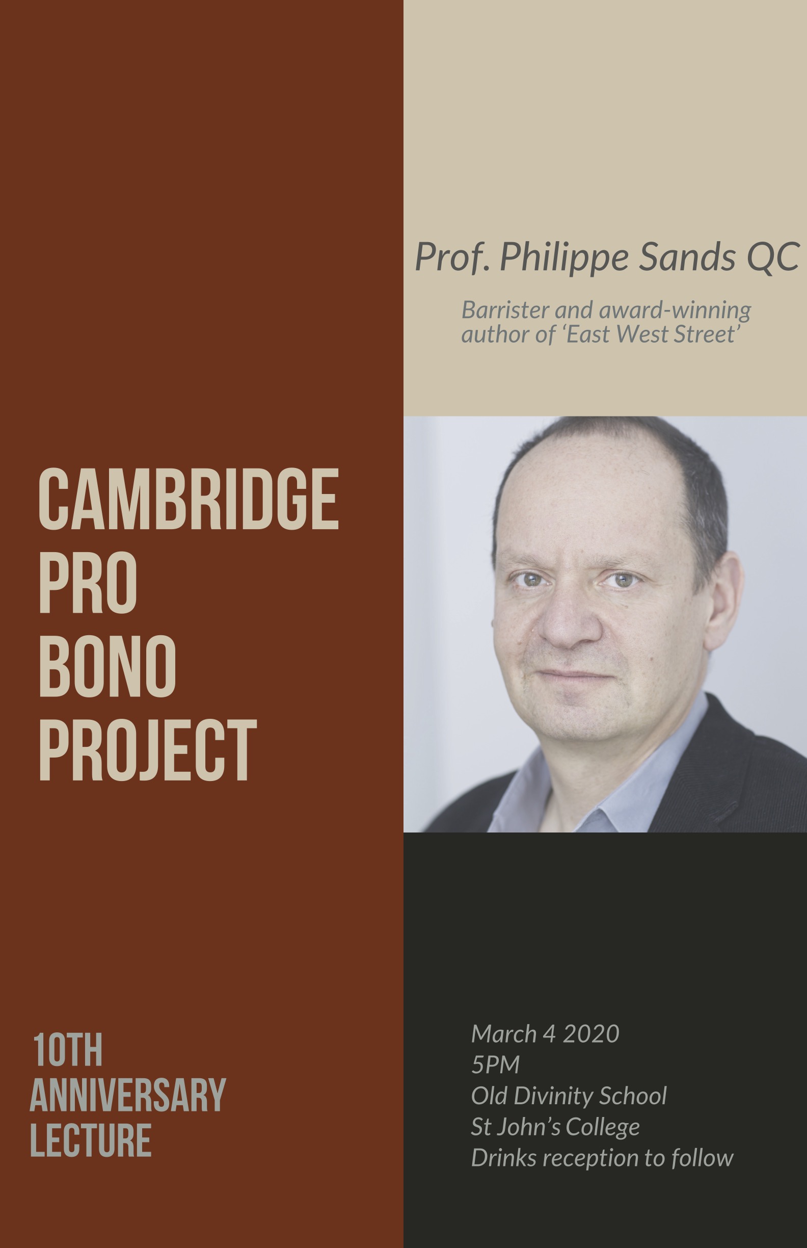 Philippe Sands Event Poster
