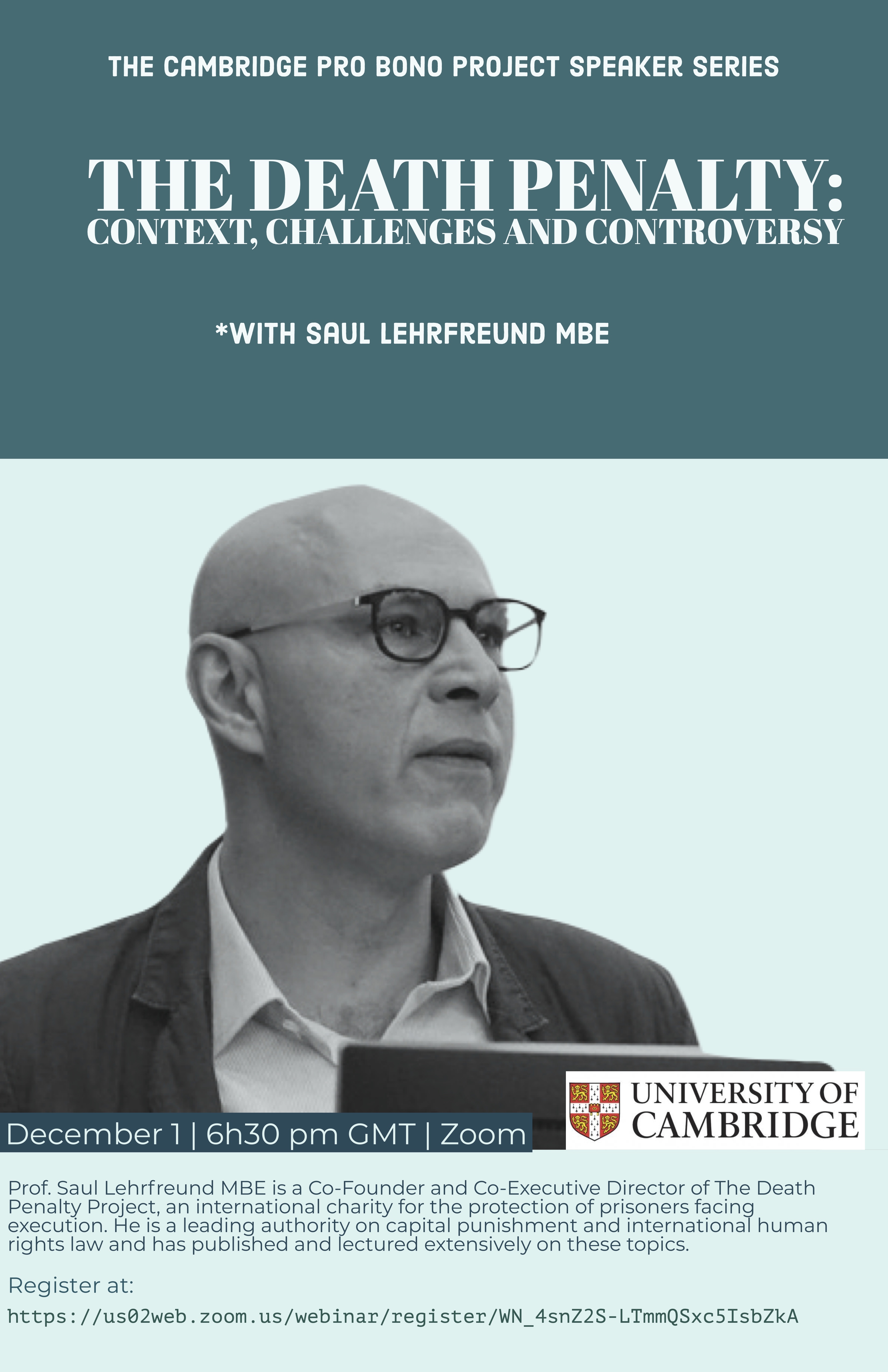 Saul Lehrfreund poster