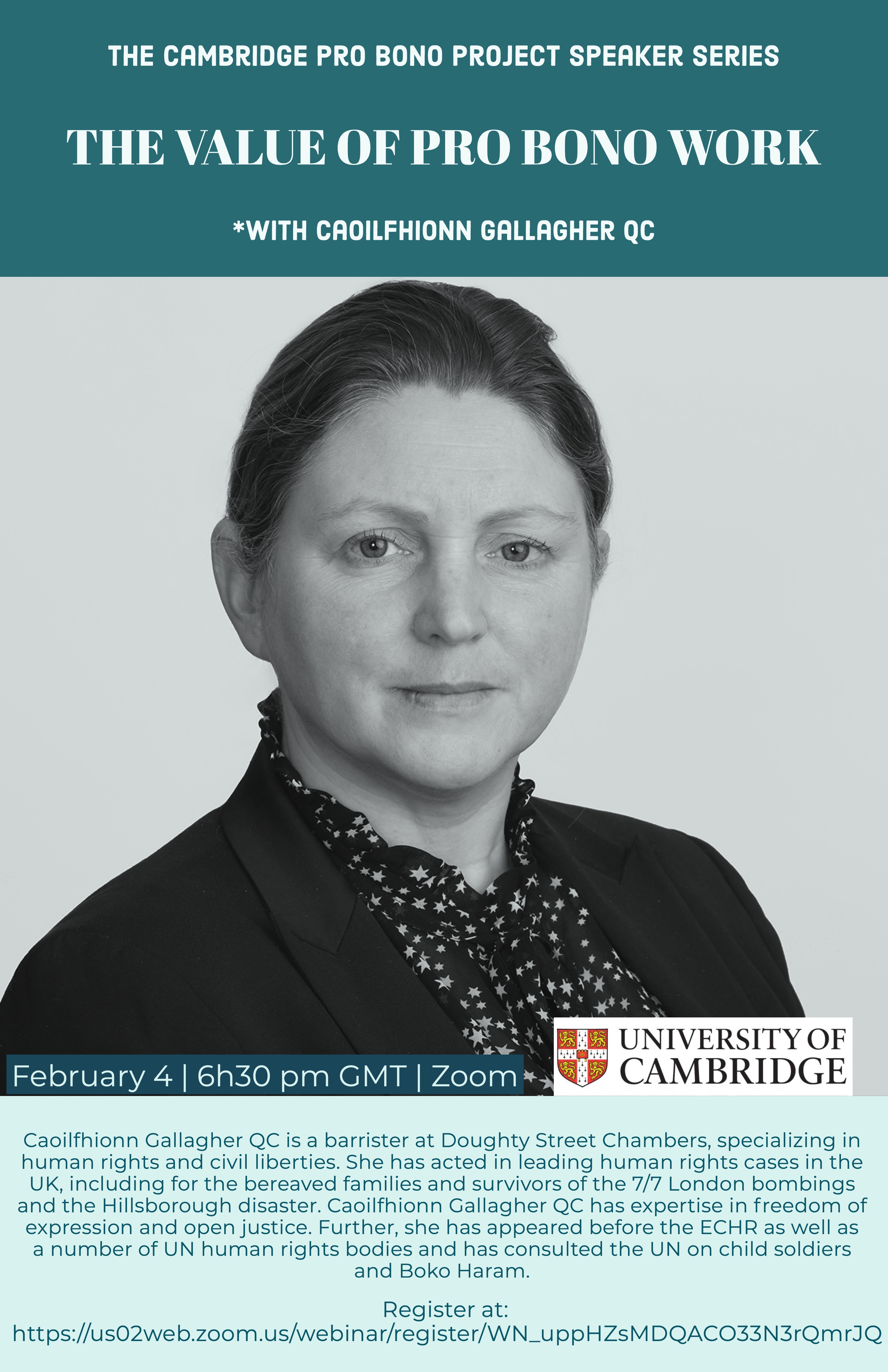 Caoilfhionn Gallagher QC on the Value of Pro Bono Work